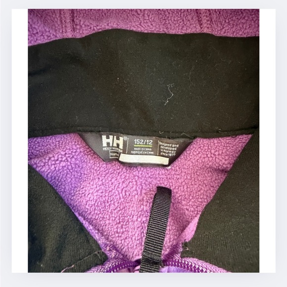 Helly Hansen Kids Loen Midlayer Fleece Jacket | Crushed Purple - Picture 4 of 4